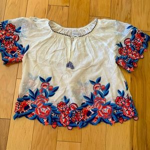 Embroidered top